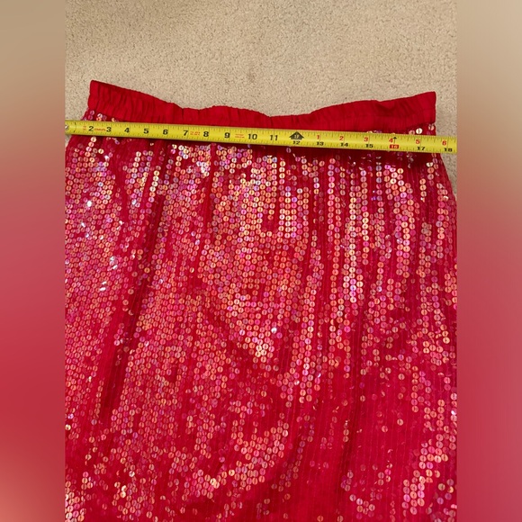 VTG Candlelight by Jainson's International 100% Silk  Red Dress 80s Glam Size M - Picture 7 of 11